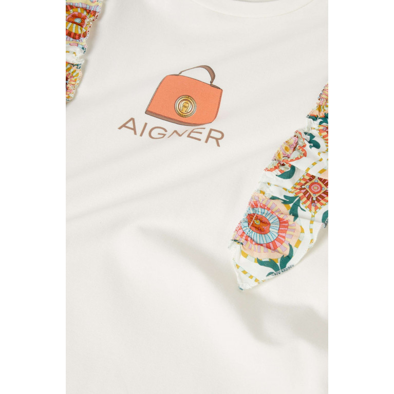 AIGNER - Frill-sleeves Top