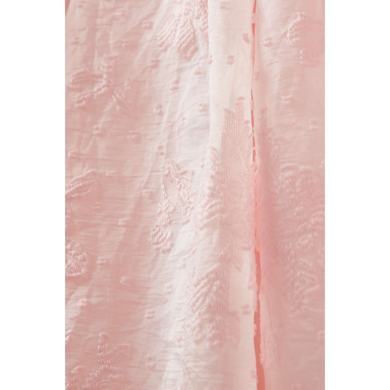 AIGNER - Logo Shimmer Dress in Cotton Jersey Pink