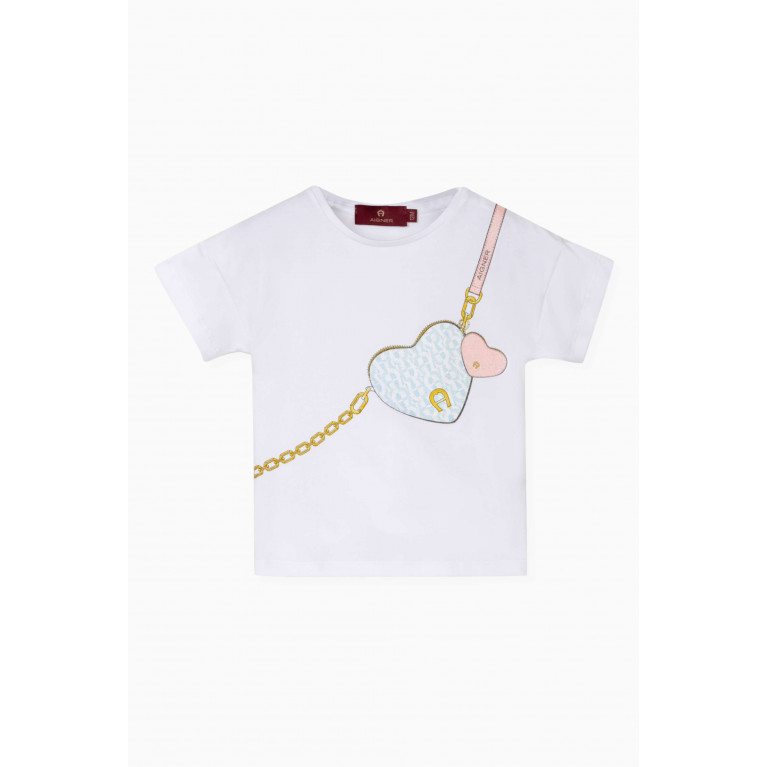 AIGNER - Bag-print T-shirt in Cotton-jersey