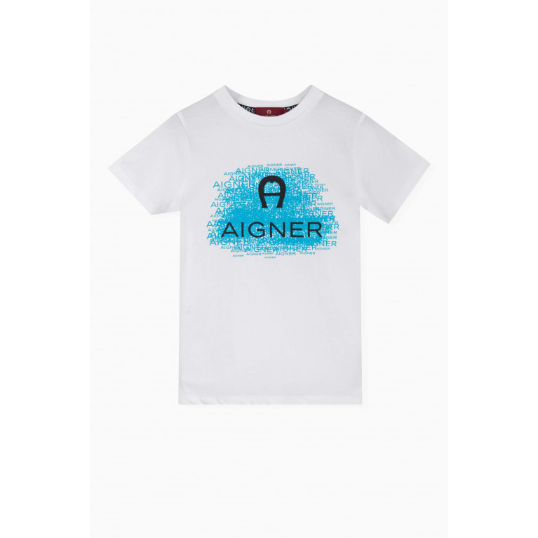 AIGNER - Bold Logo-print T-shirt in Cotton-jersey