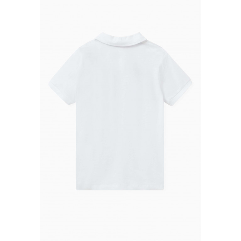 AIGNER - Logo-print Polo Shirt in Cotton White