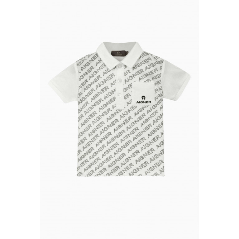 AIGNER - Logo Polo Shirt in Cotton