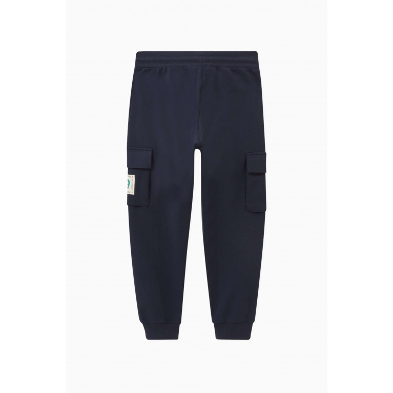 AIGNER - Logo Trousers in Cotton Blue