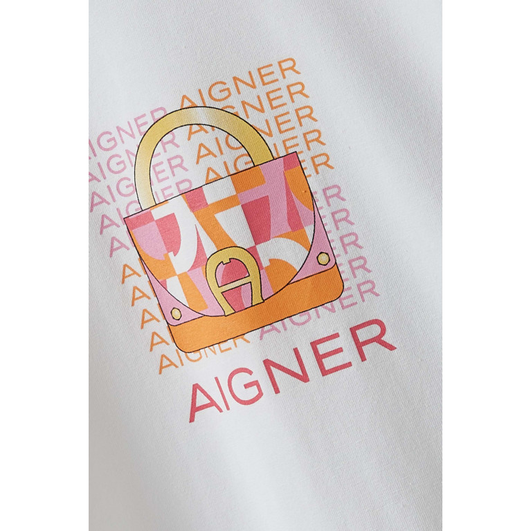 AIGNER - Logo Print Dress in Cotton