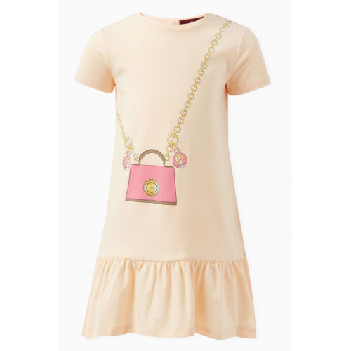 AIGNER - Bag Print Dress in Cotton Pink