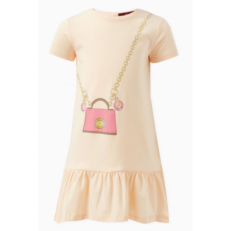 AIGNER - Bag Print Dress in Cotton Pink