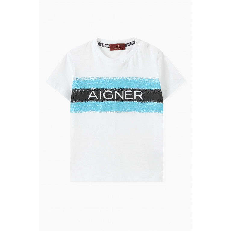 AIGNER - Bold Logo Print T-shirt in Cotton