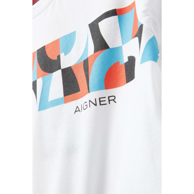 AIGNER - Logo Print T-shirt in Cotton