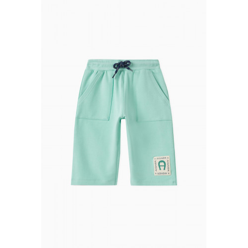 AIGNER - Logo Bermuda Shorts in Cotton