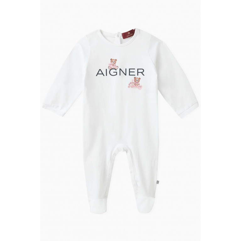 AIGNER - Logo Print Overall in Cotton