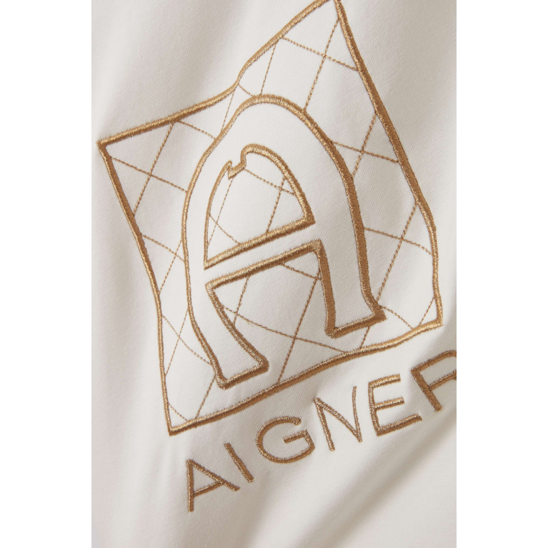 AIGNER - Logo-embroidered Sleeping Bag in Pima Cotton