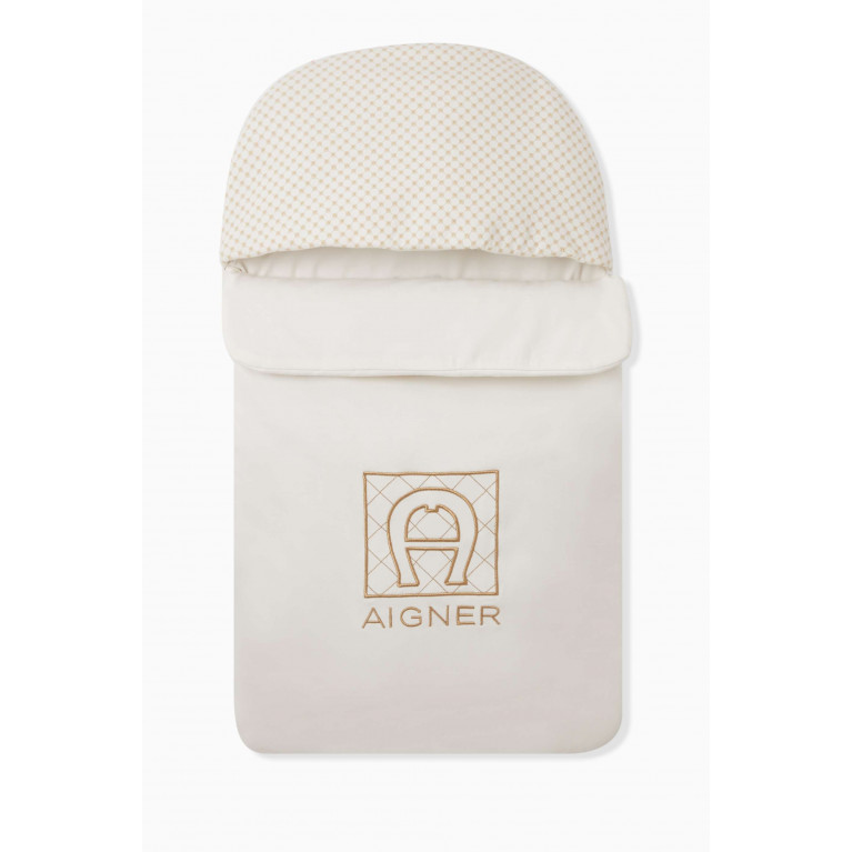 AIGNER - Logo-embroidered Sleeping Bag in Pima Cotton