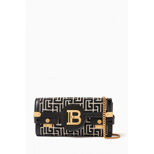 Balmain - B-Buzz Crossbody Bag in Monogram-jacquard