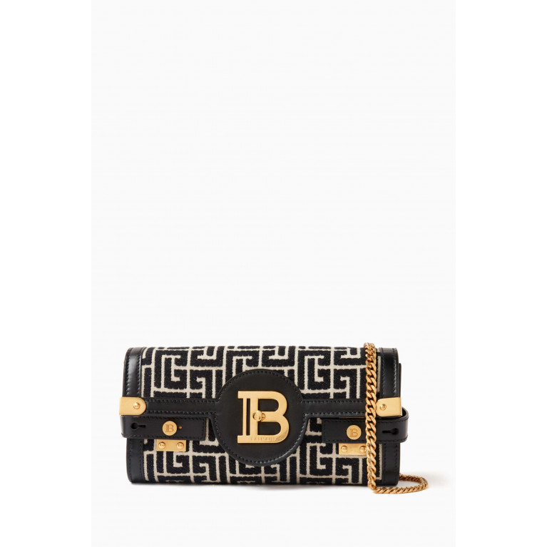 Balmain - B-Buzz Crossbody Bag in Monogram-jacquard