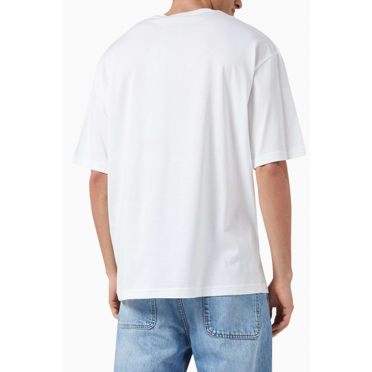 Acne Studios - Face Logo T-shirt in Organic Cotton-jersey White