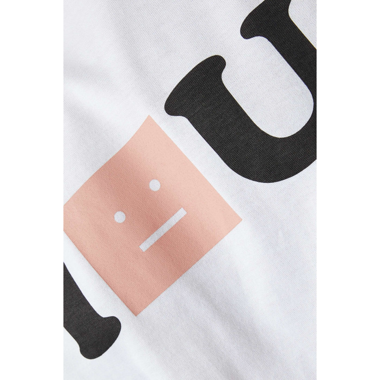 Acne Studios - Face Logo T-shirt in Organic Cotton-jersey White