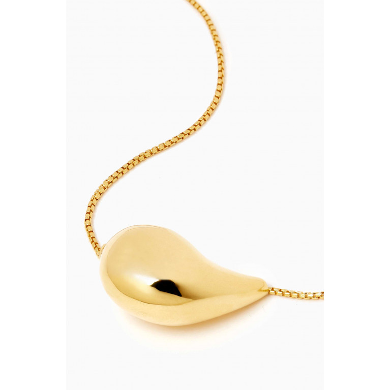 Bottega Veneta - Drop Pendant Necklace in 18kt Gold-plated Silver