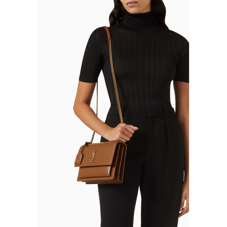 Saint Laurent - Medium Sunset Shoulder Bag in Smooth Leather