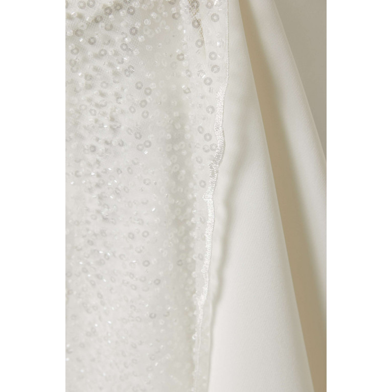 Rhea Costa - Myra Sequinned Cape Gown