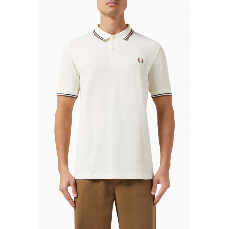 Fred Perry - Twin Tipped Logo Polo Shirt in Cotton Piqué