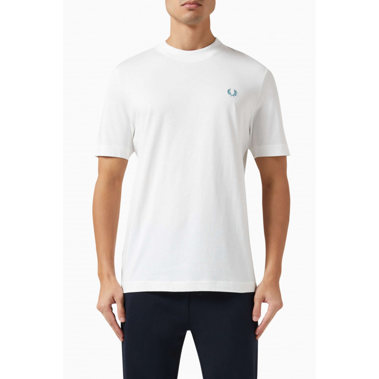 Fred Perry - Rave Graphic Logo T-shirt in Cotton Jersey