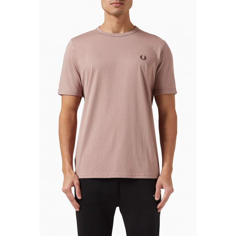 Fred Perry - Ringer T-Shirt in Cotton Jersey