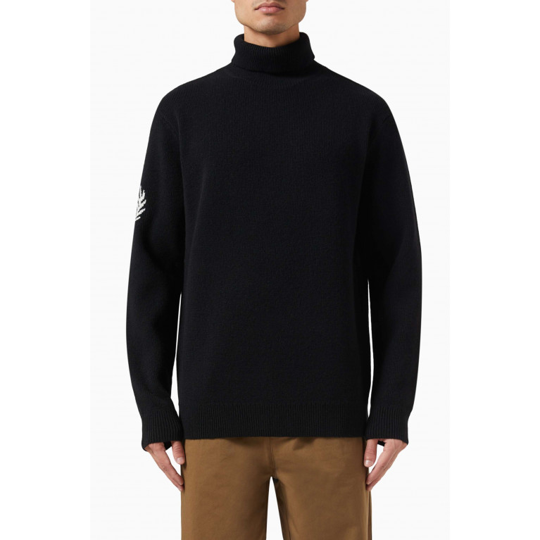Fred Perry - Laurel Wreath Roll Neck Jumper in Wool