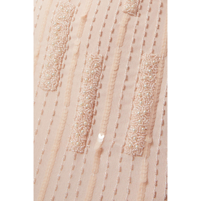 Mac Duggal - Embellished Flutter-sleeve Gown
