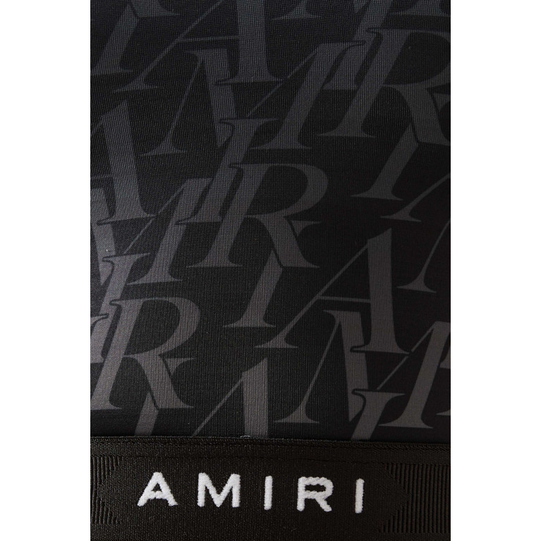 Amiri - Burnout Logo Crop Top