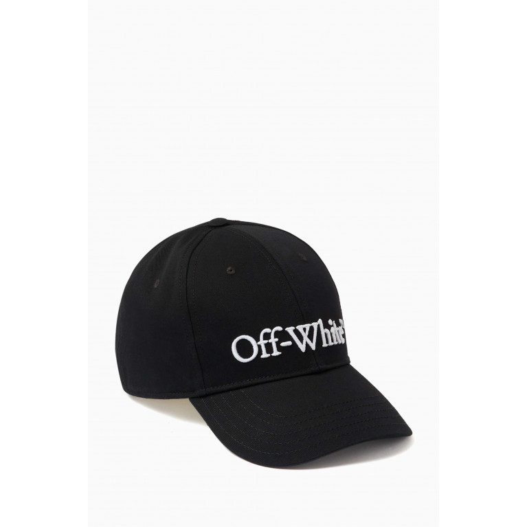 Off-White - Embroidered Bookish Logo Baseball Cap in Cotton
