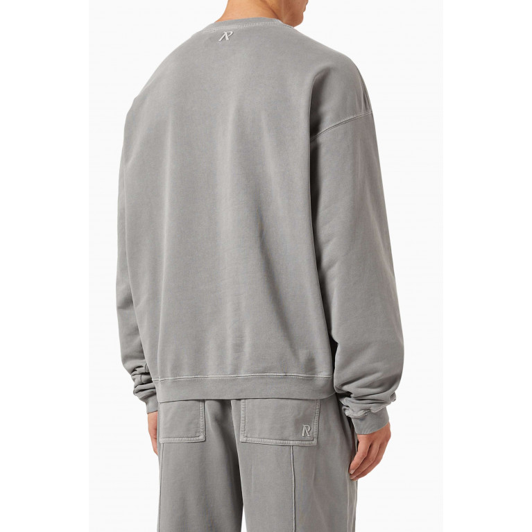 Represent - Initial Sweatshirt in Cotton Grey