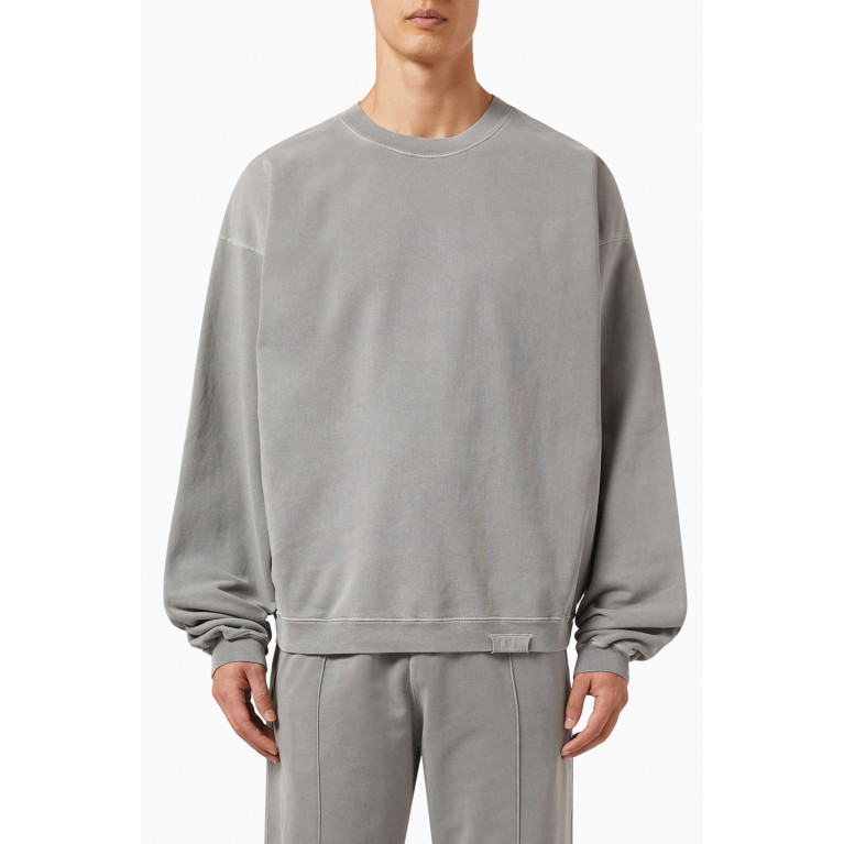 Represent - Initial Sweatshirt in Cotton Grey
