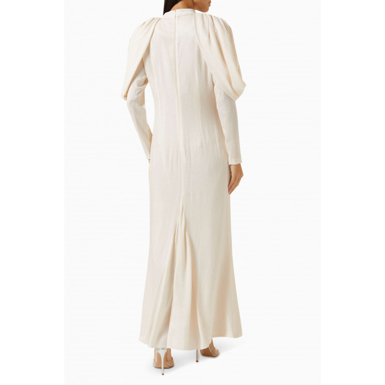 Senna - Beatrice Embellished Maxi Dress White