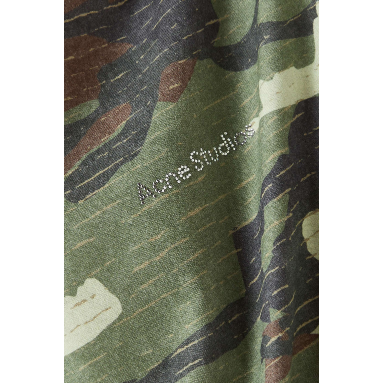 Acne Studios - Camouflage-print Maxi Dress in Cotton