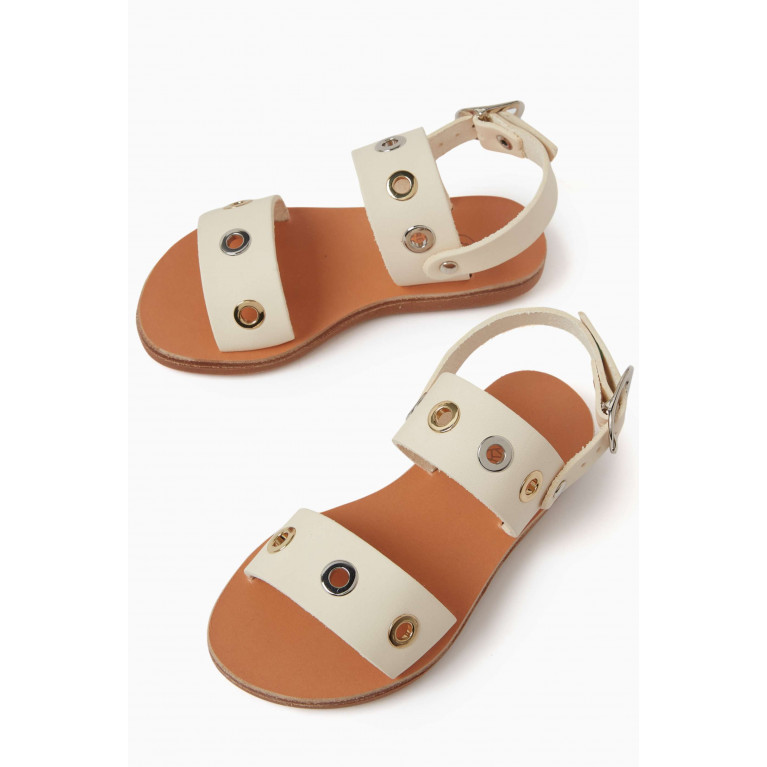 Ancient Greek Sandals - Little Clio Eyelets Soft Sandals