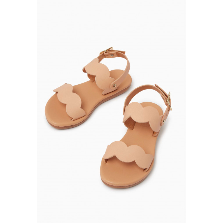 Ancient Greek Sandals - Little Koxili Soft Sandals in Leather