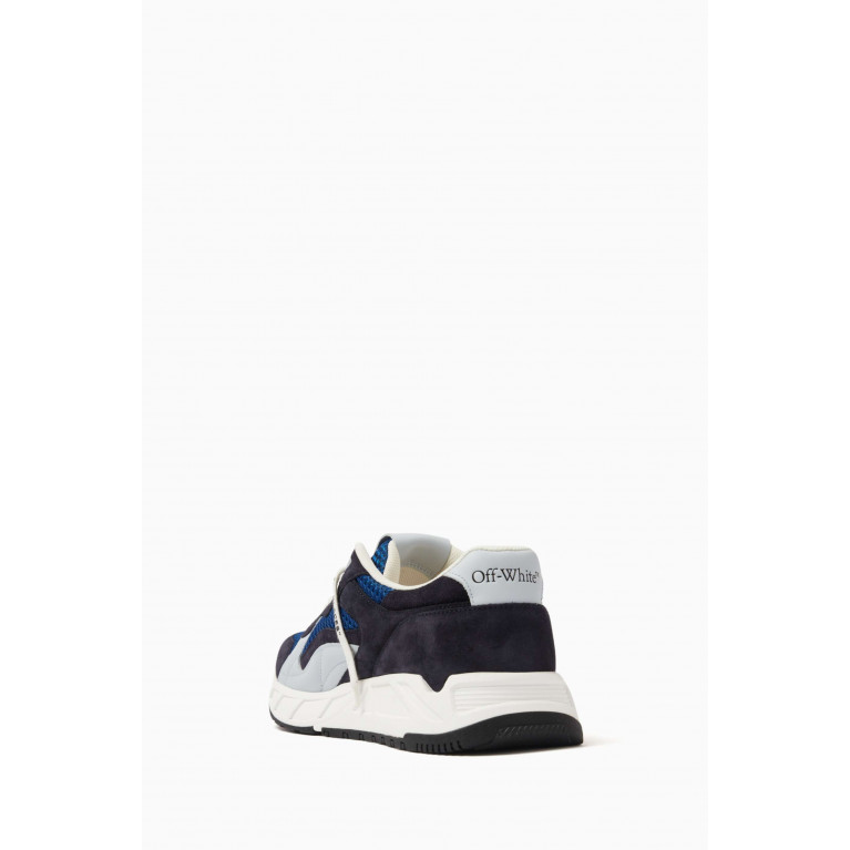 Off-White - Kick Off Low-top Sneakers in Suede & Leather Blue