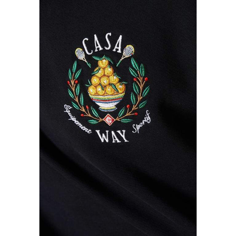 Casablanca - Casa Way Hoodie in Organic Cotton Loopback
