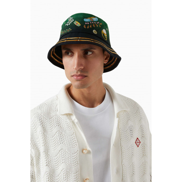 Casablanca - La Boite A Bijoux Bucket Hat in Denim