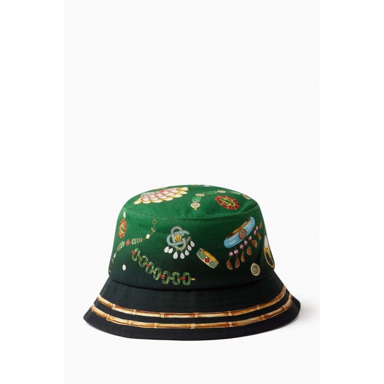Casablanca - La Boite A Bijoux Bucket Hat in Denim
