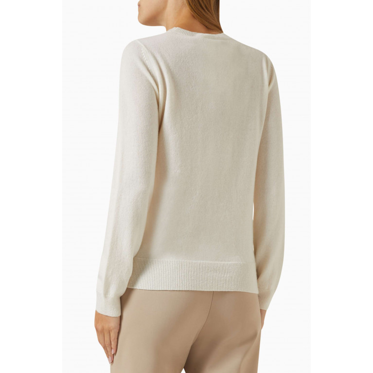 Max Mara - Bari Embellished Sweater in Wool-cashmere Blend