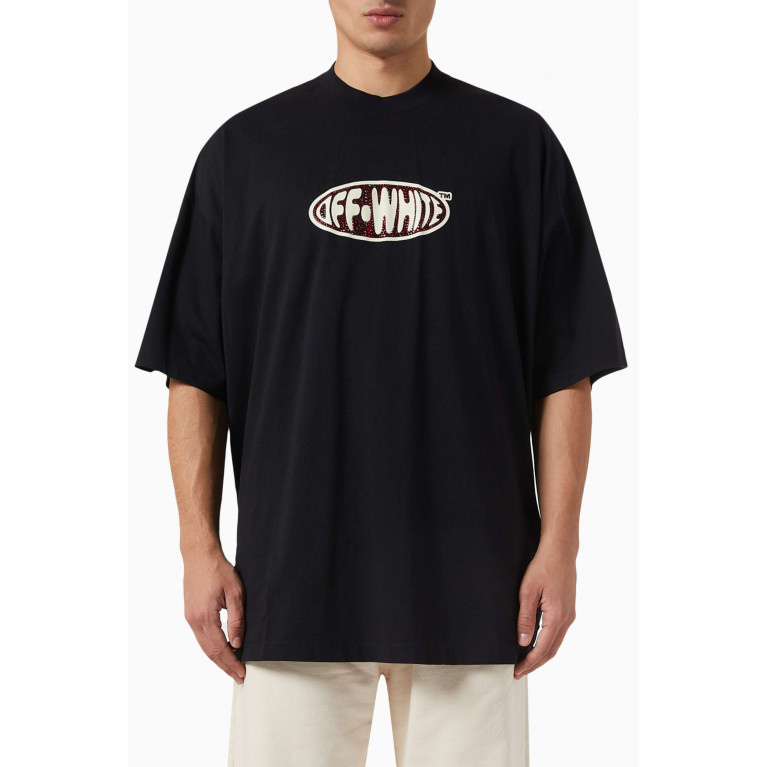 Off-White - Crystal Logo Print T-shirt in Cotton
