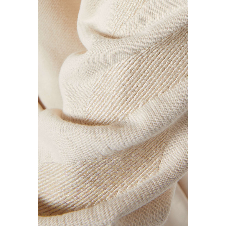 Off-White - Logo Print Hoodie in Cotton Fleece