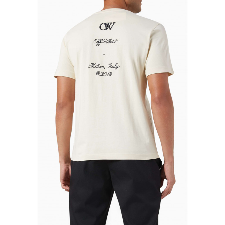 Off-White - 23 Logo T-Shirt in Cotton Neutral