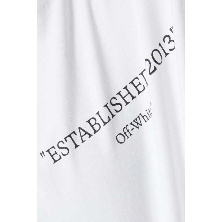 Off-White - Est 2013 Skate T-Shirt in Cotton White