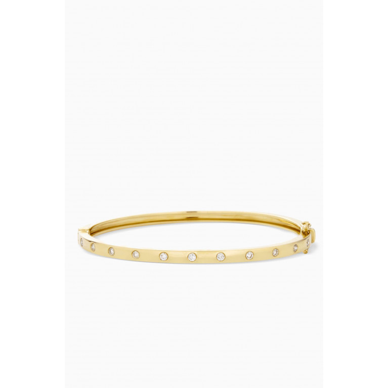 STONE AND STRAND - Together Forever Diamond Bangle in 14kt Gold
