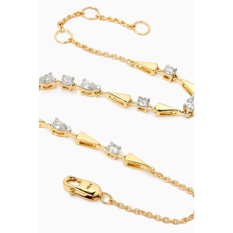 STONE AND STRAND - Diamond Link Bracelet in 10kt Gold