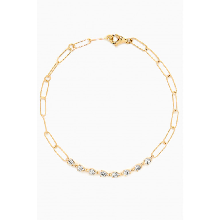 STONE AND STRAND - Perfect Pear Diamond Bracelet in 10kt Gold