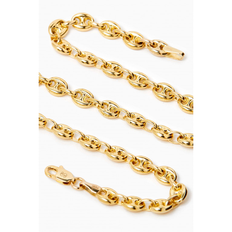 STONE AND STRAND - Puffy Maritime Anklet in 10kt Gold