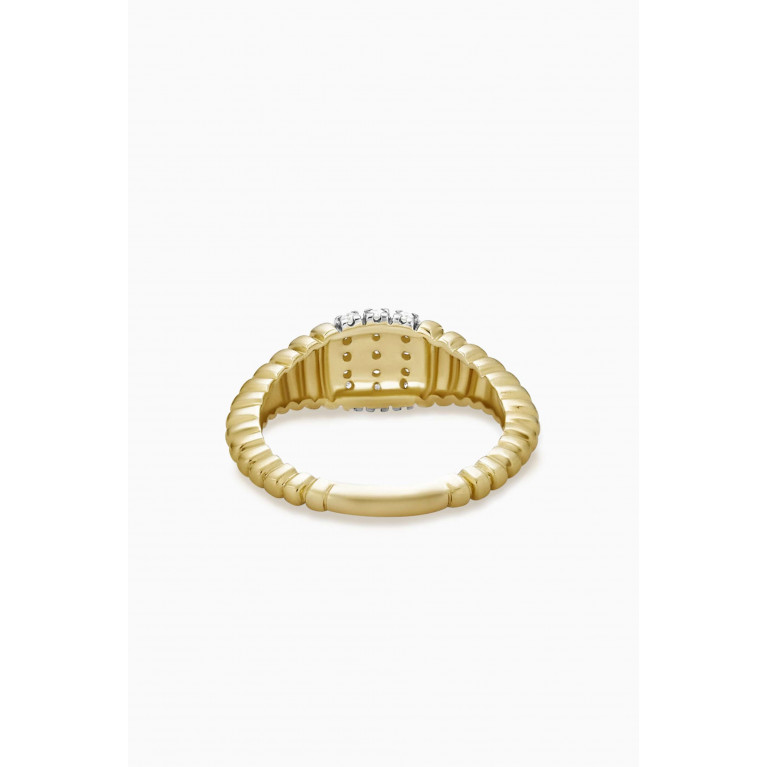 STONE AND STRAND - Pavé Diamond Pinky Ring in 10kt Gold